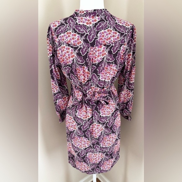 Boden Purple Floral Mini Dress - Picture 3 of 10